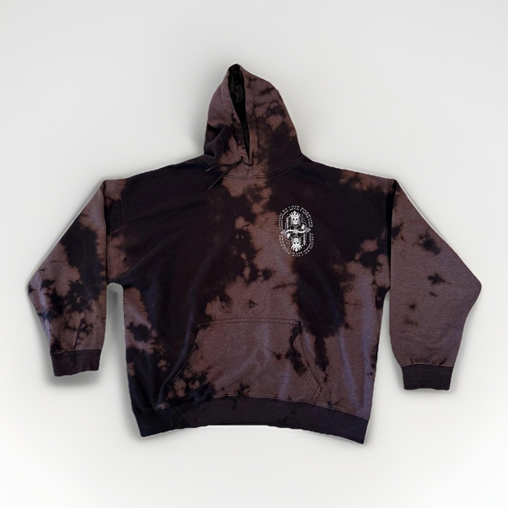 Assholes*s Live Forever Hoodie Mens 3XL Black Tie Dye S Graphic Pullover